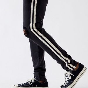 Pacsun Striped Stacked Skinny Jeans